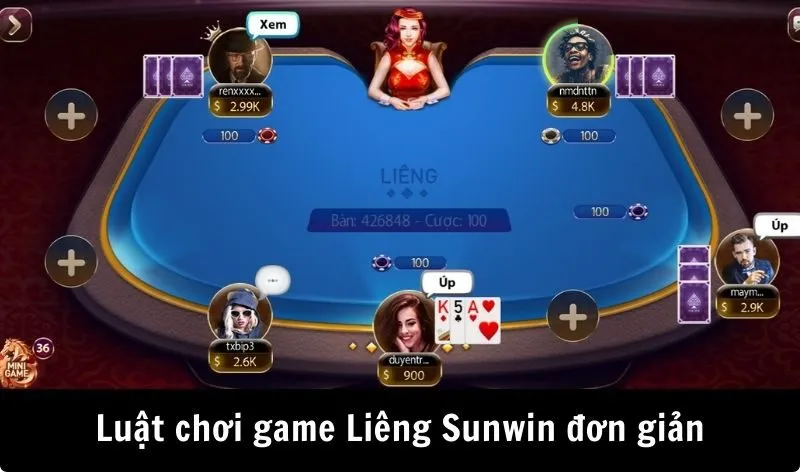 Luật chơi game Liêng Sunwin đơn giản