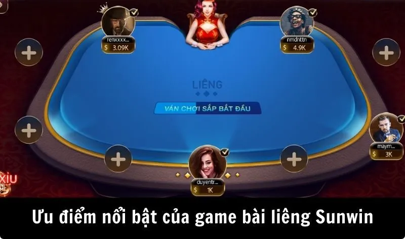 Ưu điểm nổi bật của game bài liêng Sunwin