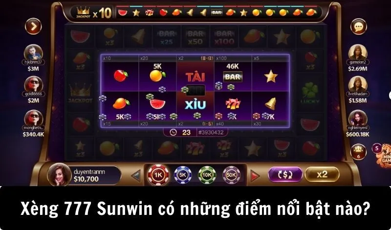 Xèng 777 Sunwin có những điểm nổi bật nào?